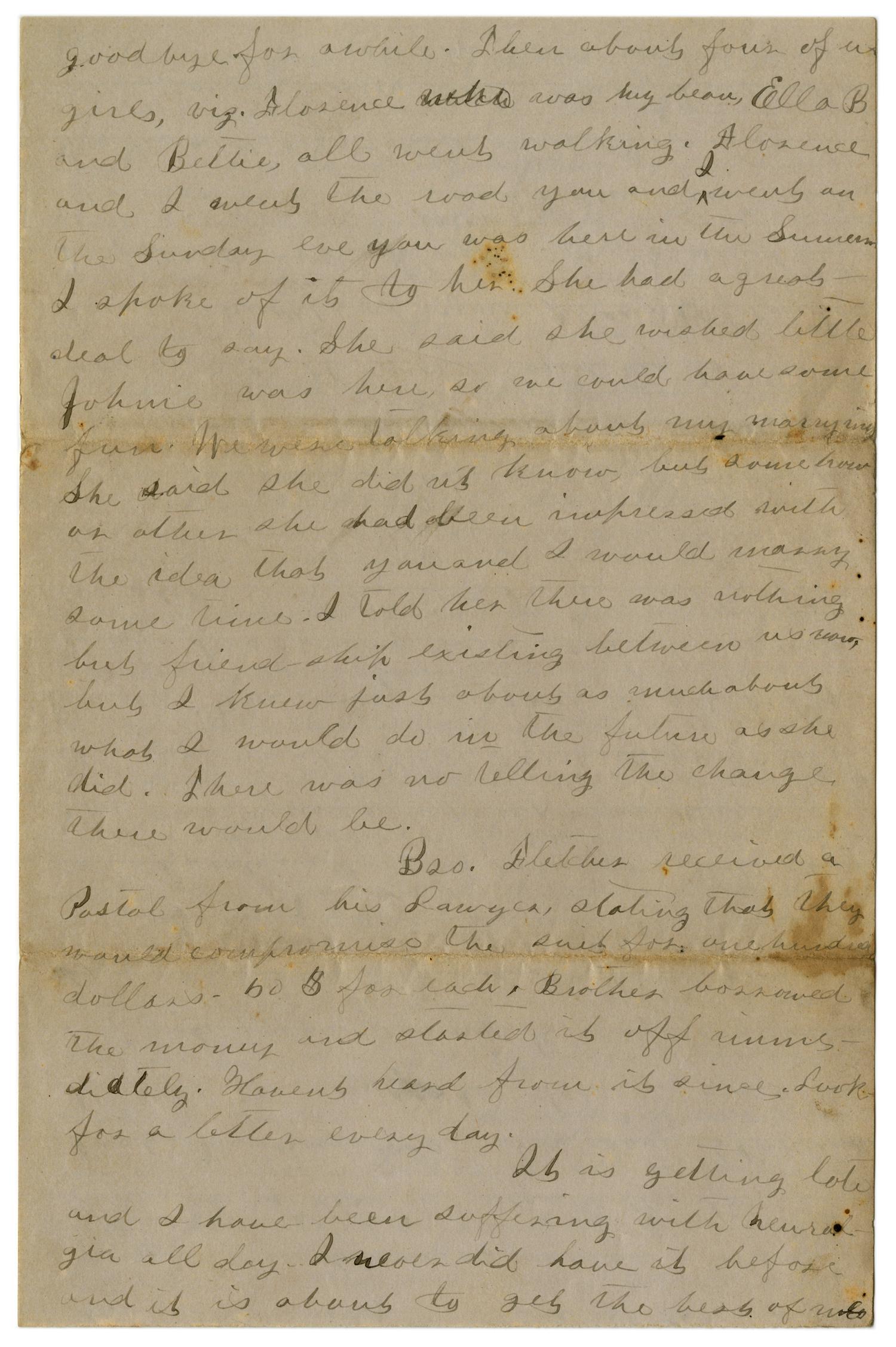 [Letter from Emma Davis to John C. Brewer, May 27, 1879]
                                                
                                                    [Sequence #]: 6 of 6
                                                