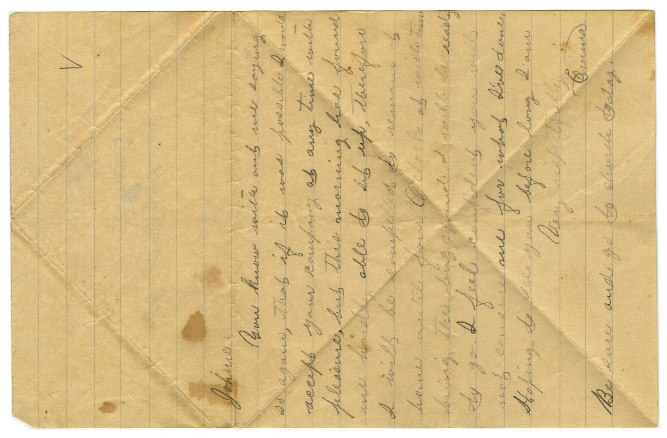 [Letter from Emma Davis to John C. Brewer]
                                                
                                                    [Sequence #]: 1 of 2
                                                