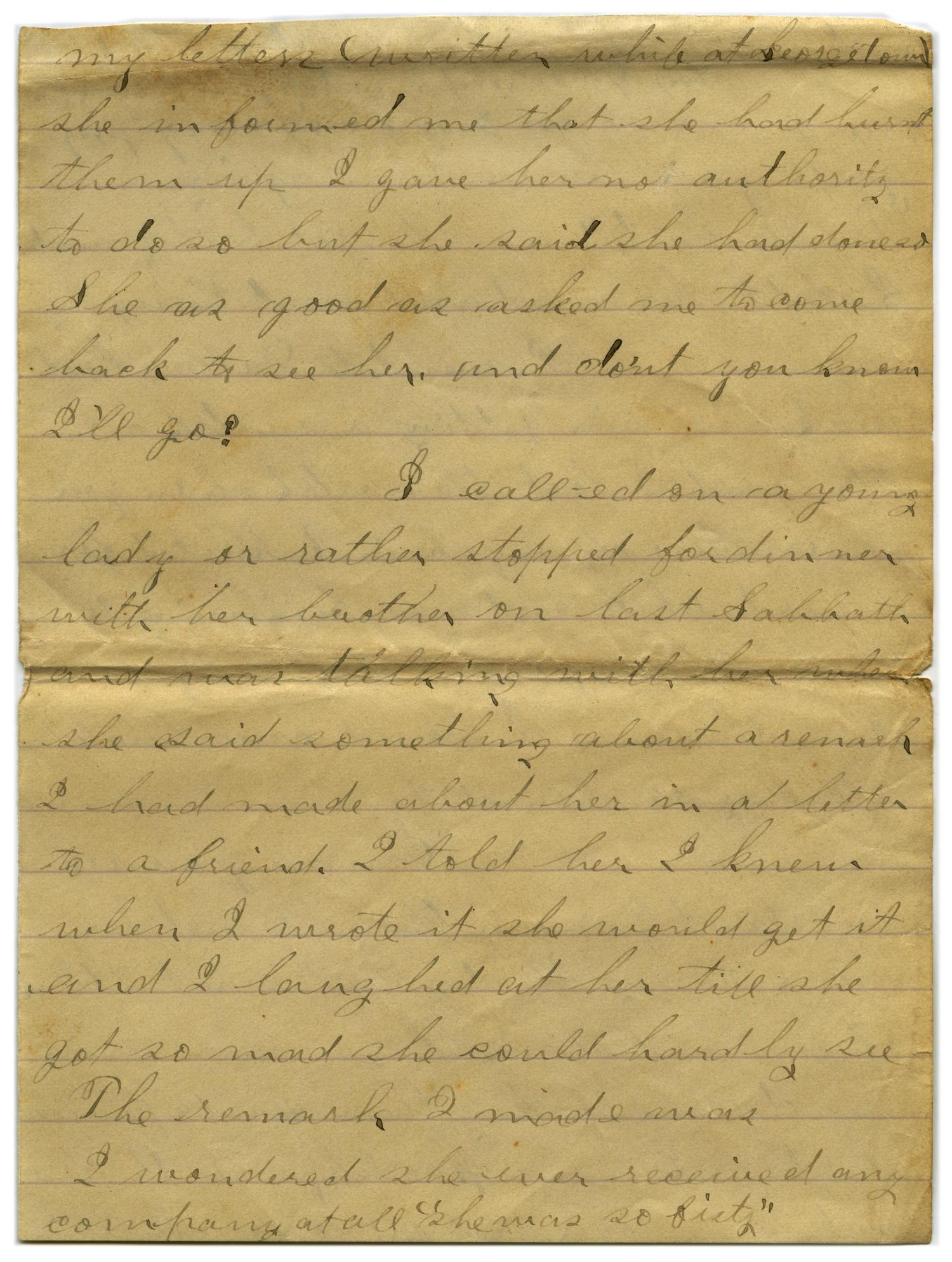 [Letter from John C. Brewer to Emma Davis, September 20, 1878]
                                                
                                                    [Sequence #]: 4 of 5
                                                