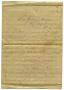 Primary view of [Letter from John C. Brewer to Emma Davis, September 20, 1878]