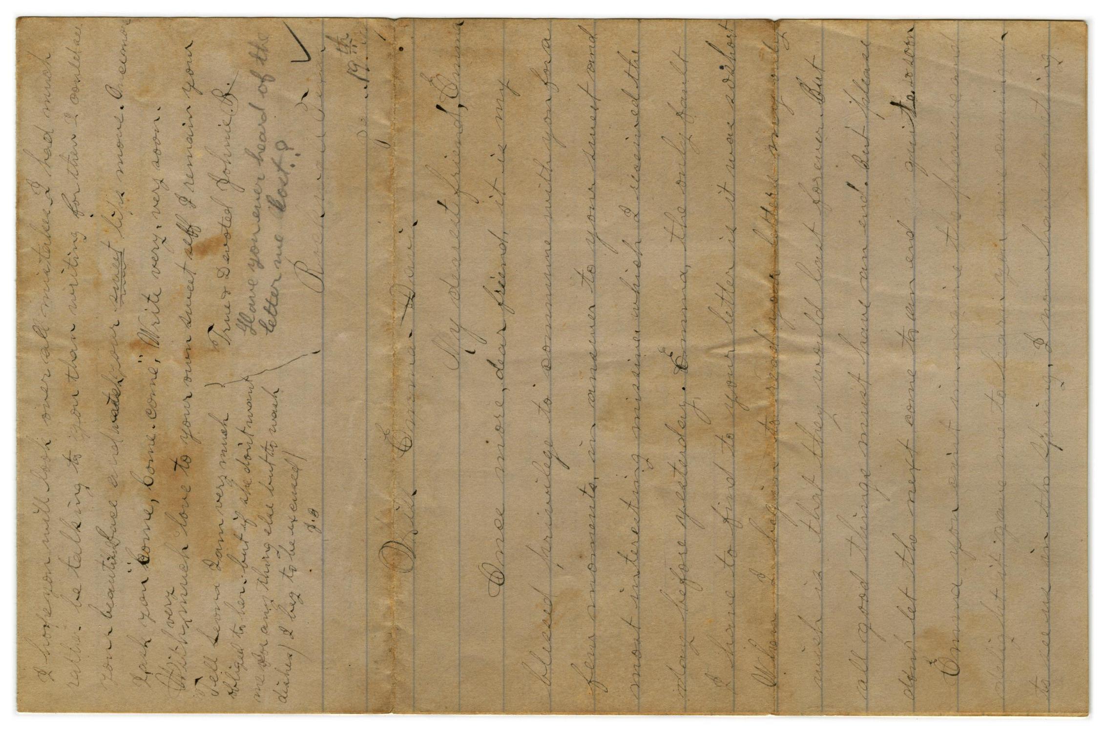 [Letter from John C. Brewer to Emma Davis, January 19, 1879]
                                                
                                                    [Sequence #]: 1 of 3
                                                