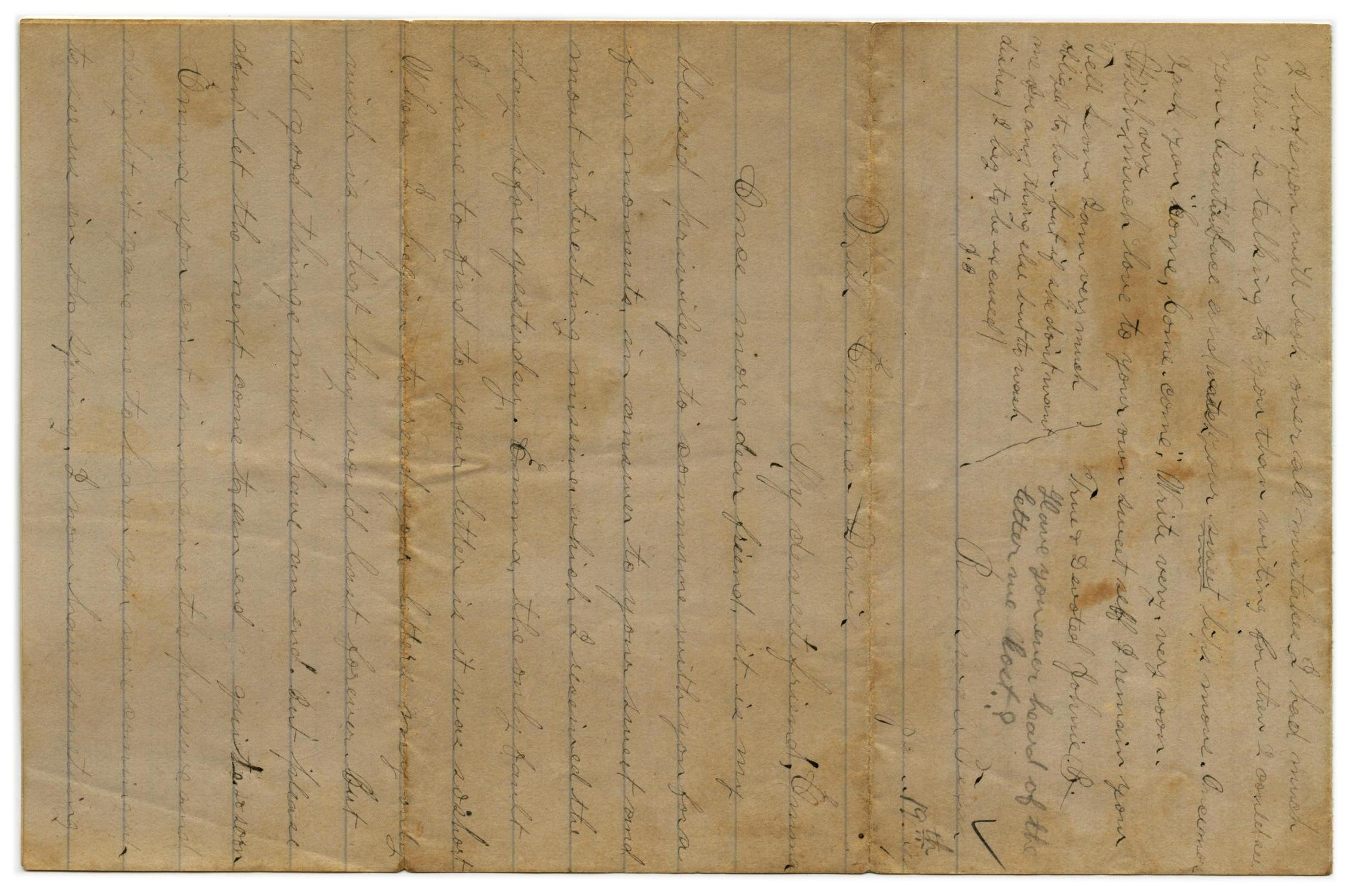 [Letter from John C. Brewer to Emma Davis, January 19, 1879]
                                                
                                                    [Sequence #]: 1 of 3
                                                