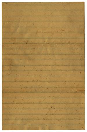 Primary view of object titled '[Letter from John C. Brewer to Emma Davis, January 30, 1879]'.