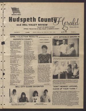 Primary view of object titled 'Hudspeth County Herald and Dell Valley Review (Dell City, Tex.), Vol. 30, No. 33, Ed. 1 Friday, April 10, 1987'.
