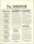 Journal/Magazine/Newsletter: The Message, Volume 6, Number 3, October 1951