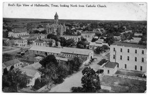 Primary view of object titled 'Birdseye View of Hallettsville, Texas'.