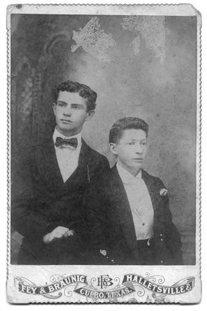 Primary view of object titled '[Portrait of Charles Senftenberg and Joe Reichman]'.