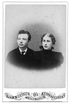 Primary view of object titled '[Portrait of an Unknown Boy and Girl]'.