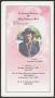 Primary view of [Funeral Program for May Frances Bell, December 1, 2014]