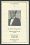 Pamphlet: [Funeral Program for Bro. Charles Thompson Harris, September 22, 1993]