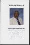 Pamphlet: [Funeral Program for Calvin Turner Curtis Sr., March 9, 2012]