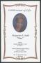 Primary view of [Funeral Program for Marguerite E. Smith, September 7, 2015]