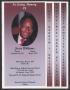 Pamphlet: [Funeral Program for Jessie Williams, May 15, 2013]