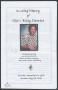 Primary view of [Funeral Program for Ollie V. Bailey Simmons, June 4, 2010]