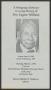 Primary view of [Funeral Program for Eugene Williams, March 3, 1994]