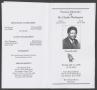 Thumbnail image of item number 4 in: '[Funeral Program for Charlie Washington, July 11, 2006]'.