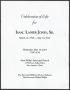 Primary view of [Funeral Program for Isaac Lainer Jones, Sr., May 14, 2014]