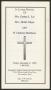Pamphlet: [Funeral Program for Mrs. Emma L. Lee, Mrs. Hettie Mayo and D'Ondreij…