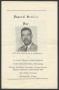 Primary view of [Funeral Program for William E. Summers, November 22, 1971]