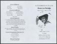 Thumbnail image of item number 3 in: '[Funeral Program for Bessie Lee Patridge, June 18, 2010]'.