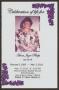 Pamphlet: [Funeral Program for Anna Joyce Phelps, May 17, 2012]