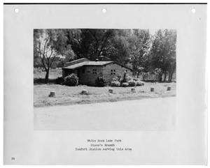 Primary view of object titled '[Photograph of Dixon's Branch Comfort Station]'.