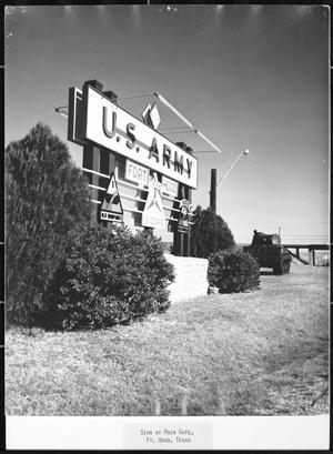 [U.S. Army sign at Fort Hood]