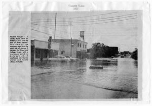 Primary view of object titled '[Photograph of Killeen Flood of 1957]'.