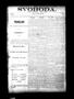 Newspaper: Svoboda. (La Grange, Tex.), Vol. 2, No. 1, Ed. 1 Thursday, December 3…