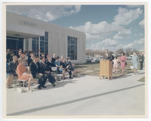 Primary view of object titled '[Dedication Ceremony at the Killeen City Library]'.