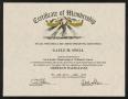 Text: [Order of Daedalians Certificate of Membership for Gayle Snell]