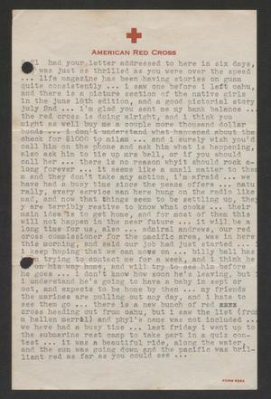 Primary view of object titled '[Letter from Cornelia Yerkes, August 21, 1945]'.