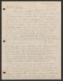 Letter: [Letter from Cornelia Yerkes to Frances Yerkes, November 29, 1943?]