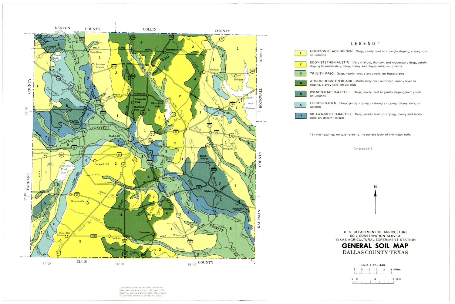 General Soil Map, Dallas County, Texas
                                                
                                                    [Sequence #]: 1 of 1
                                                