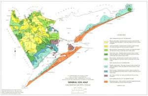 Primary view of object titled 'General Soil Map, Galveston County, Texas'.