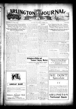 Primary view of object titled 'Arlington Journal (Arlington, Tex.), No. 40, Ed. 1 Friday, October 15, 1915'.