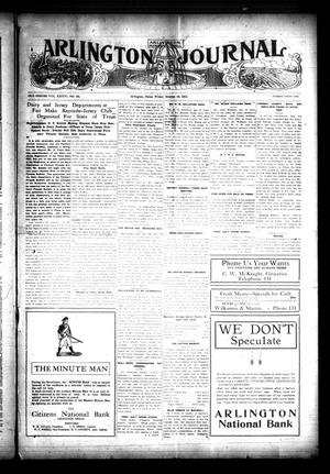 Primary view of object titled 'Arlington Journal (Arlington, Tex.), No. 41, Ed. 1 Friday, October 22, 1915'.