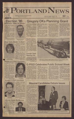 Primary view of object titled 'Portland News (Portland, Tex.), Vol. 20, No. 9, Ed. 1 Thursday, February 27, 1986'.