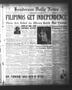 Thumbnail image of item number 1 in: 'Henderson Daily News (Henderson, Tex.), Vol. [2], No. 258, Ed. 1 Tuesday, January 17, 1933'.