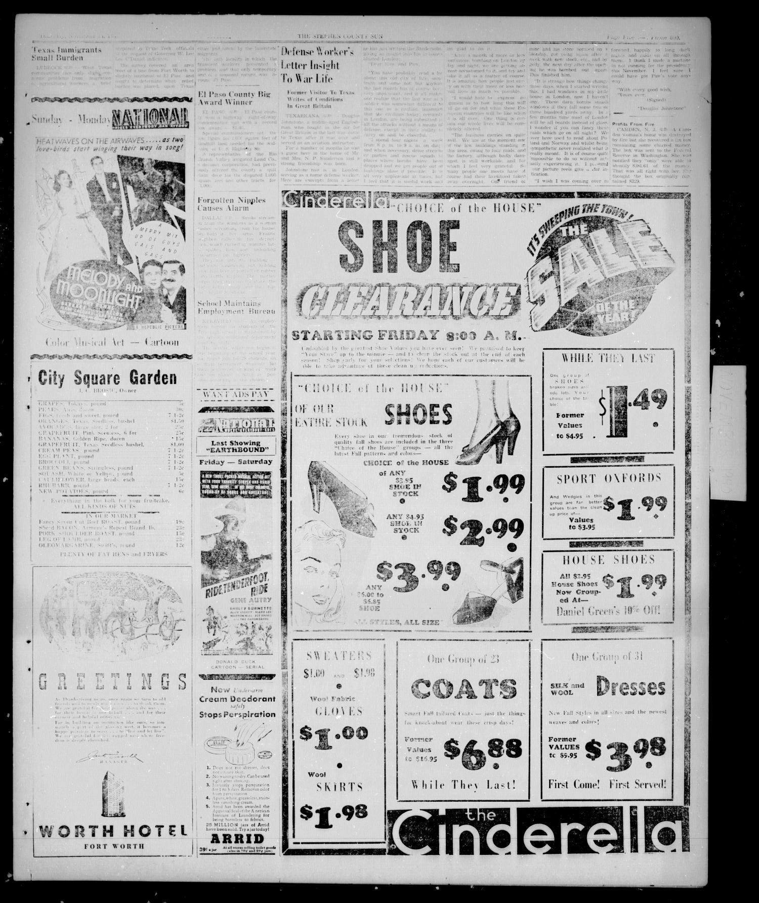 Stephens County Sun (Breckenridge, Tex.), Vol. 11, No. 11, Ed. 1 Thursday, November 14, 1940
                                                
                                                    [Sequence #]: 4 of 5
                                                