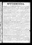 Thumbnail image of item number 1 in: 'Svoboda. (La Grange, Tex.), Vol. 17, No. 22, Ed. 1 Thursday, June 4, 1903'.