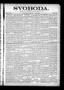 Newspaper: Svoboda. (La Grange, Tex.), Vol. 20, No. 22, Ed. 1 Thursday, June 1, …