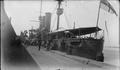 Photograph: [The HMS Essex at Dock]