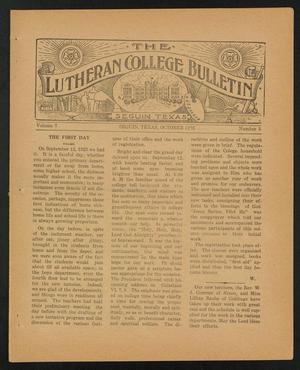 Primary view of object titled 'The Lutheran College Bulletin, Volume 7, Number 5, October 1923'.