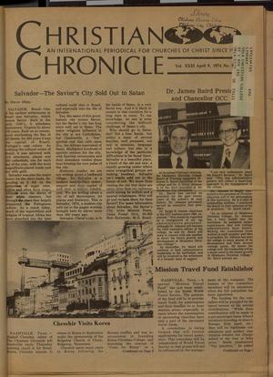 Primary view of object titled 'Christian Chronicle (Nashville, Tenn.), Vol. 32, No. 6, Ed. 1 Tuesday, April 9, 1974'.
