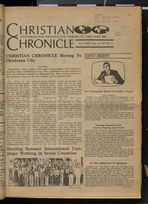 Primary view of object titled 'Christian Chronicle (Nashville, Tenn.), Vol. 34, No. 11, Ed. 1 Tuesday, June 14, 1977'.