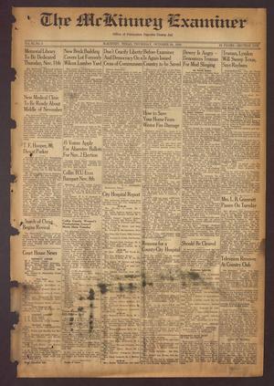 Primary view of object titled 'The McKinney Examiner (McKinney, Tex.), Vol. 63, No. 3, Ed. 1 Thursday, October 28, 1948'.