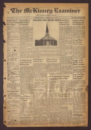 Primary view of object titled 'The McKinney Examiner (McKinney, Tex.), Vol. 63, No. 39, Ed. 1 Thursday, July 7, 1949'.