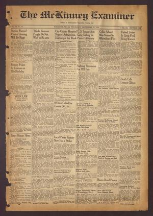 Primary view of object titled 'The McKinney Examiner (McKinney, Tex.), Vol. 64, No. 51, Ed. 1 Thursday, September 28, 1950'.