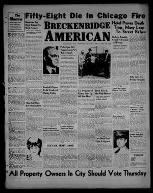 Primary view of object titled 'Breckenridge American (Breckenridge, Tex.), Vol. 26, No. 106, Ed. 1 Wednesday, June 5, 1946'.